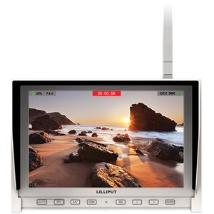 Lilliput 339/W 7 "Monitor FPV con un único receptor inalámbrico de 5.8GHz incorporado (blanco)