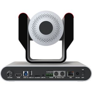 BZBGEAR Live Streaming 4K NDI PTZ Camera con luces de conteos y 25x zoom óptico (blanco)