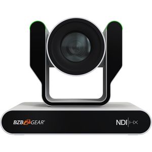 BZBGEAR Live Streaming 4K NDI PTZ Camera con luces de conteos y 25x zoom óptico (blanco)