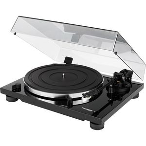 THORENS TD 201 Manual giratorio de dos velocidades con preamplificador incorporado (negro de alto