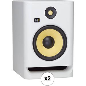 KRK ROKIT 8 G4 Kit de monitor de estudio activo de 2 vías de 8&quot; (par, ruido blanco)