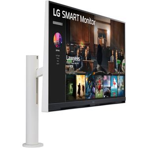 Monitor inteligente LG SQ780S-W de 31,5&quot; 4K con webOS y soporte ergonómico