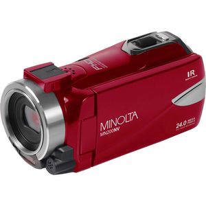 Minolta MN200NV32 1080P Camcorder de visión nocturna Full HD (rojo)