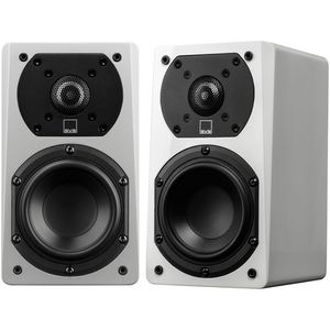 SVS Prime Satellite Speakshelf de 2 vías (Piano Gloss White, Par)