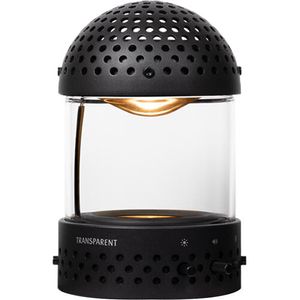 Altavoz de luz Bluetooth portátil transparente (blanco)