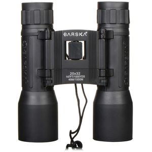 Barska 20x32 binoculares de vista lúcida (negro)