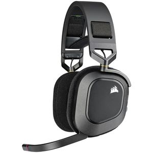 Corsair HS80 RGB Auriculares de juegos premium inalámbricos con audio espacial (carbono)