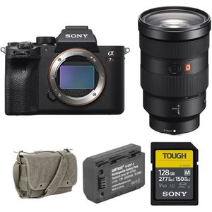 Cámara sin espejo Sony a7R IVA con lente de 24-70 mm f/2.8 y kit de accesorios