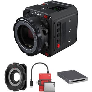 Kit de cámara de cine Z CAM E2-S6 Super35 6K con montura MFT, Match Pack de 768 GB y lector de ta