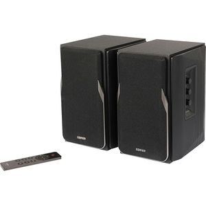 Edificador R1380DB Altavoces de estantería alimentados (par, negro)