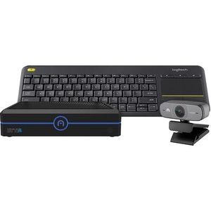 Azulle Byte4 Pro Mini PC con WebCam y Logitech Keyboard Bundle