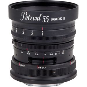 Lomografía petzval 55 mm f/1.7 lente para canon RF (negro)