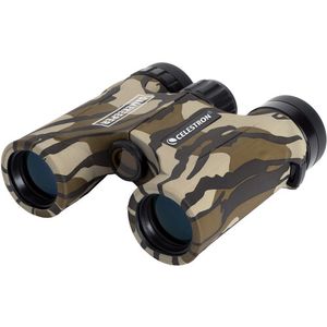 Celestron 10x25 Binocularios de prisma de techo de Gamorkeeper (camuflaje de mossy roble dotenta)