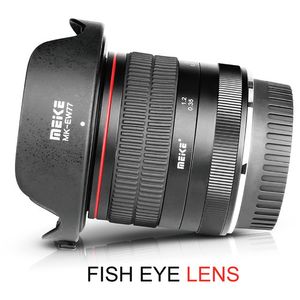Lente ojo de pez Meike MK-8mm f/3.5 para Canon EF