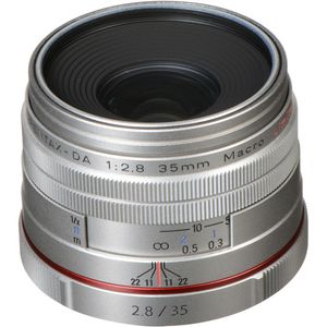 Pentax HD Pentax DA 35 mm f/2.8 Lente macro limitada (plata)