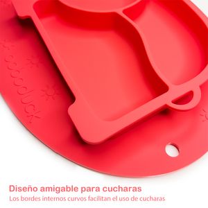 Plato de Silicona con Divisiones Bebé Boboduck F9278