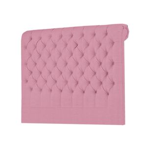 Cabecera Linen Mavisac Plaza King Color Rosado - Tela