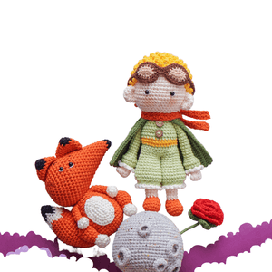 Muñeco de Apego El Conejo & La Luna Set Little Prince