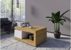 Mesa de Centro Moderna Daila Blanco 110cm