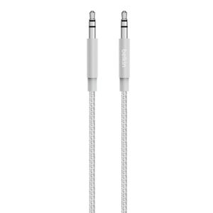 Cable Belkin auxiliar Mixit 3.5mm 1.2m iPhone y más Silver - AV10164BT04
