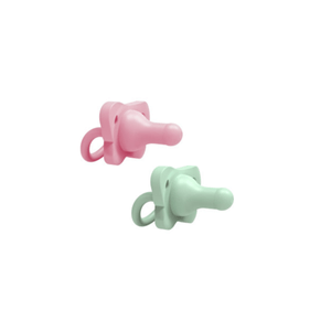 Dr Brown's Set 2 Chupones Happy Paci Rosa Y Verde Pastel