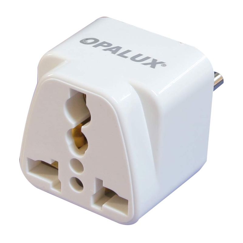 ADAPTADOR HIGH QUALITY OPALUX1 TOMA MULTIPLE + 2 MIXTAS. ENCHUFE PLANO  6AMP 250VAC. CAJA X 200 - LIFE STORE