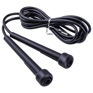 Salta Soga Speed Ajustable Cuerda de Salto Semi Profesional Anti enredos Black