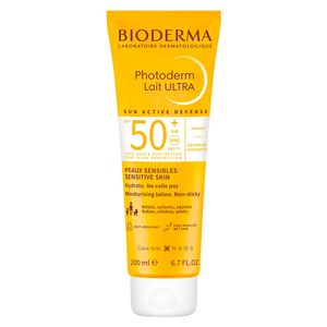Protector Solar Bioderma Photoderm Lait Ultra Invisible SPF 50+ - Tubo 200 ML