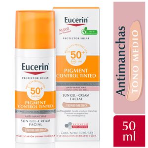 Protector Solar Eucerin Pigment Control Fluido FPS 50+ Tono Medio - Frasco 50 ML