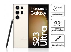 Samsung Galaxy S23 Ultra 6.8" 12GB RAM 512GB - CREAM + CARGADOR + SPACE
