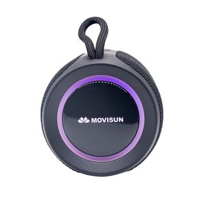Parlante Bluetooth Acuático Movisun Led Power Smart Negro