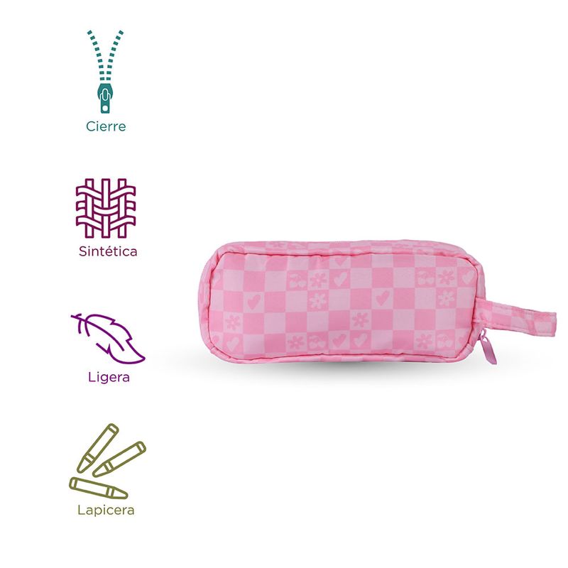 Miniso kit cartuchera + lapicero rosa (1 u), Delivery Near You