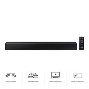 Barra de Sonido Samsung De 40Watts Bluetooth HW-T400/PE  Negro