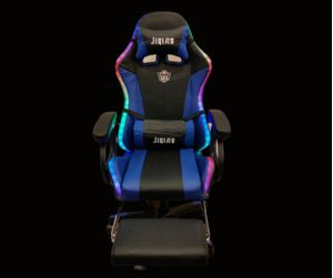 Silla Gamer Ergonómica con Luces RGB - Azul