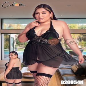 Lencería Negro Sexy Plus Size V2