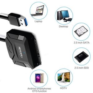 Adaptador Cable USB 3.0 a Sata Ssd Disco Duro 2.5 3.5 Soporta 16TB Netcom
