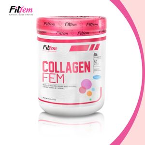 Colágeno Hidrolizado Fitfem Collagen Fem 500g Naranja + Shaker