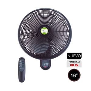 Ventilador de Pared Bossko BK-8210PD 3Vel 80W -Negro