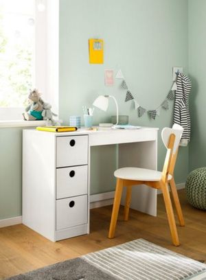 Escritorio Moderno Austen 3 Cajones Blanco