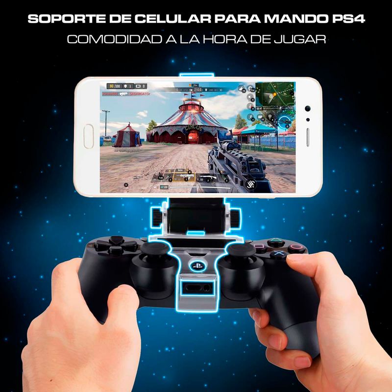 Soporte de celular para mando Sony PS4 Dualshock Slim Pro