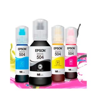Tinta 504 Epson T504 Kit 4 Colores Cyan Magenta Yellow Black