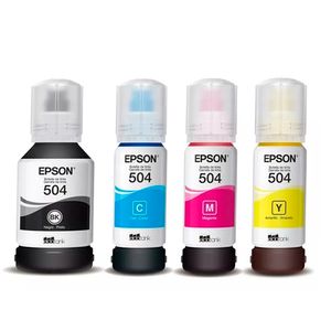 Tinta 504 Epson T504 Kit 4 Colores Cyan Magenta Yellow Black