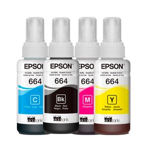 Epson 664 Pack de 4 Tintas Black Yellow Cyan y Magenta