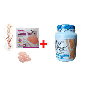 Combo Parche Adelgazante para Abdomen + Crema Reafirmante Lipocream