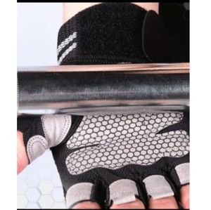 Guantes para Pesas Gym Mesh Talla S Color Negro
