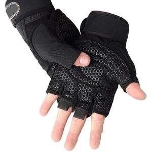 Guantes Deportivos Pesas Talla M Color Negro