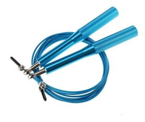 Soga De Saltar Crossfit Fitness Aluminio Celeste