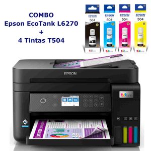 Impresora Epson L6270 + 4 Tintas T504 adicionales