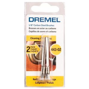 Cepillos de Acero al Carbón 1/8" x 2 Unidades Dremel 443