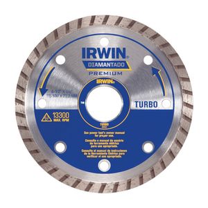 Disco Diamantado 4 1/2" Borde Continuo Turbo Irwin IW8950
